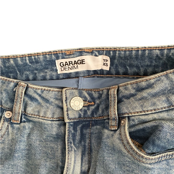 Garage Light Blue Denim Mini Cargo Skirt - Picture 2 of 4